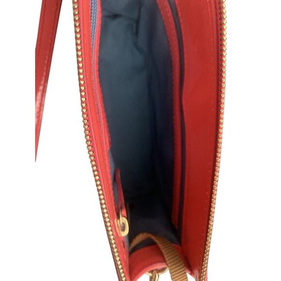 Dooney & Bourke Patent Leather Hot Pink Janine Crossbody Clutch Purse Barbie - Picture 13 of 13